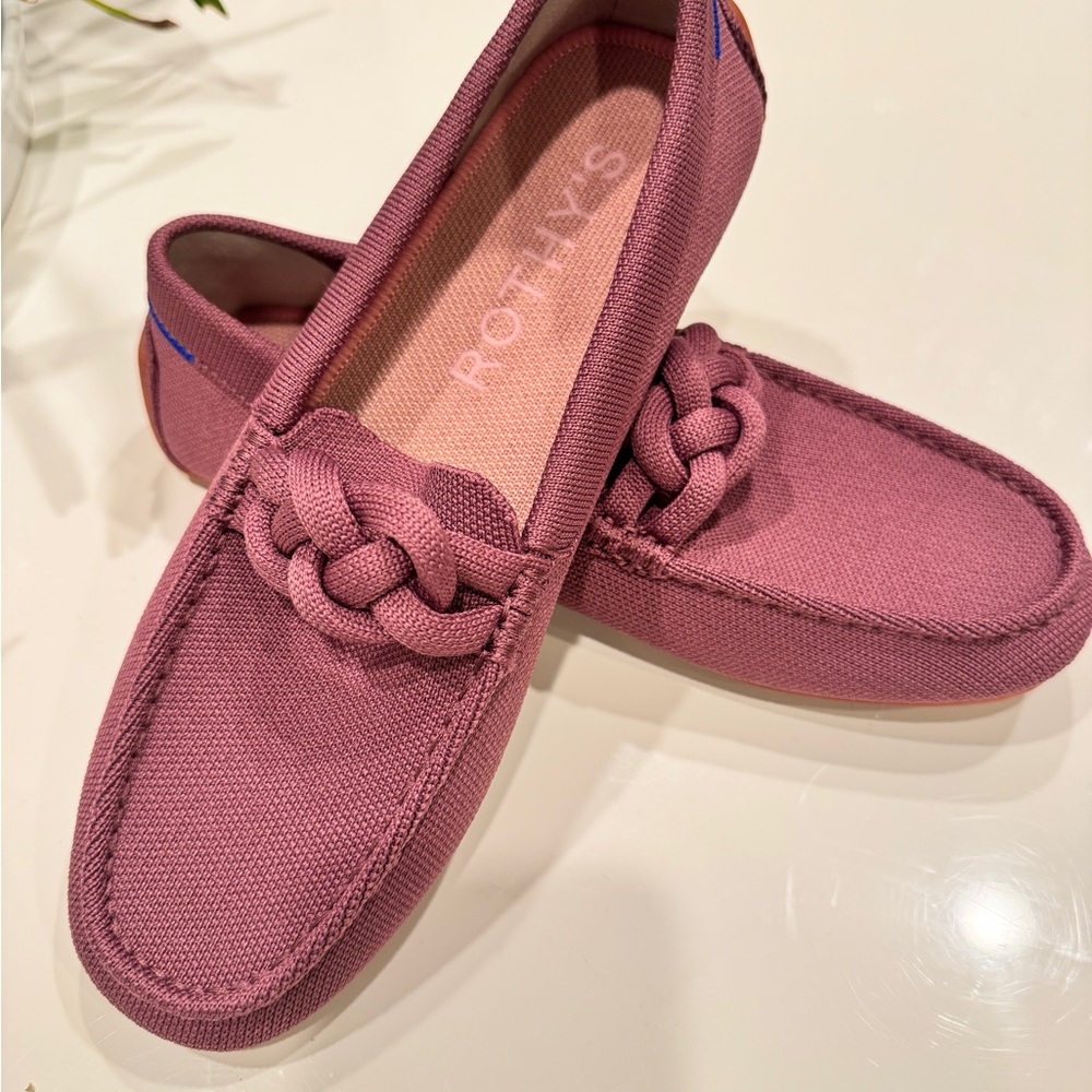 Rothy's Plum color Knit Loafers